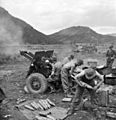 NZ artillery 25 pounder Korea 1951 (AWM HOBJ2238)