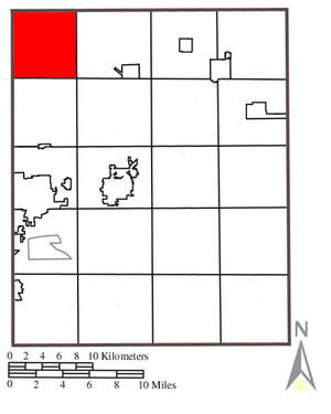 Location within Portage County