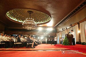 President Rodrigo Duterte during an oath-taking ceremony of new officials 1