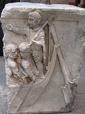 Rudder of a Roman Boat (RG Museum Koeln, Germany)