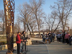 Trumpet Memorial Art Sculpture