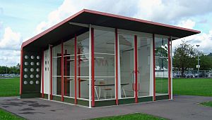 Vitra petrol station, Jean Prouvé