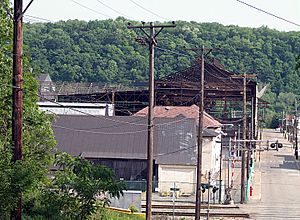 Brackenridge Works along Mile Lock Lane at Vermont Avenue in Brackenridge