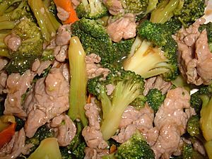 Beef with broccoli