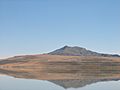 Coast of Antelope Island as seen from the causeway