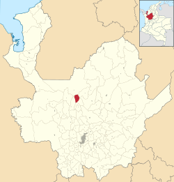 Location of the municipality and town of Toledo, Antioquia in the Antioquia Department of Colombia