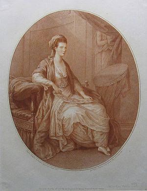 Duchess of Richmond, 1775 stipple engraving