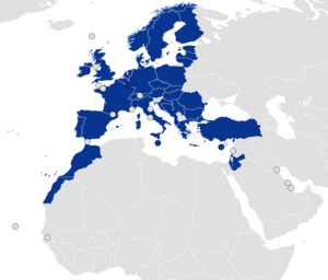 European countries in which ryainar operates2