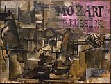 Georges Braque, 1912, Violin, Mozart Kubelick, oil on canvas, 45.7 x 61 cm (18 x 24 in), Metropolitan Museum of Art