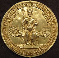 The golden seal that earned the decree its name