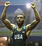 Jordan Burroughs at 2017 Men's freestyle Wrestling World Cup, Kermanshah