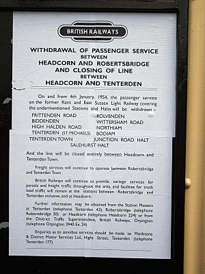 K&ESR closure poster