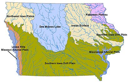 Landforms of Iowa