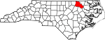 State map highlighting Halifax County