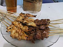 Sate kambing sate ayam