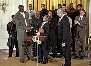 Shaq at the white house