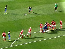 Switzerland and Ecuador match 2014-06-15 Vanishing foam