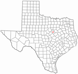 Location of Meridian, Texas