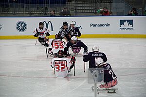 2010ParalympicsUnitedStatesVsJapanIceSledgeHockey