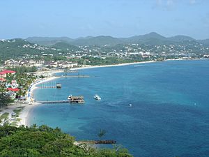 At the top of Pigeon Island