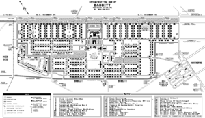 Babbitt was bisected by several contiguous blocks of public amenities ("Babbitt Court") including Seabee Park, a shopping center, community activity buildings, a cafeteria, movie theater, library, and dispensary. (A school was added later.)