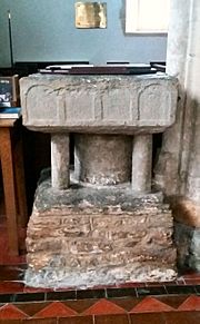 Baptismal font St Peters Shirwell