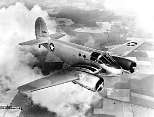 Beechcraft AT-10-GF in flight c1943