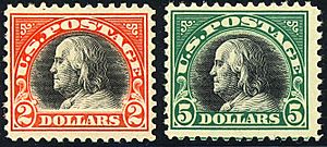 Benjamin Franklin 2-Big-Bens 1918 Issue