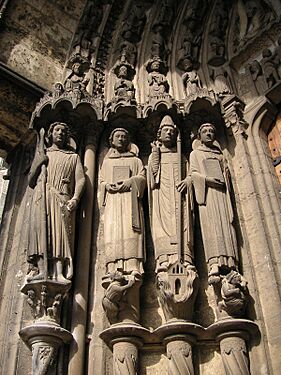 Chartres cathedral 023 martyrs S TTaylor