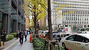 Chiyoda office buildings street