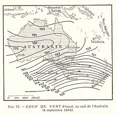 FMIB 36792 Coup de Vent d'Ouest, au Sud de l'Australie (4 September 1895)