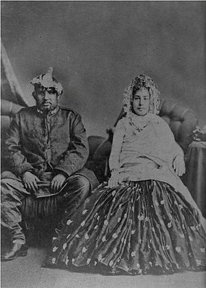 Gajaraj Singh Thapa and wife