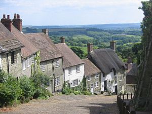 Gold Hill, Shaftsbury, Dorset, England