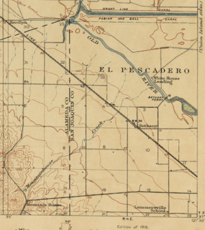 Historic Mountain Home, Alameda County and Mountain House Creek 1916