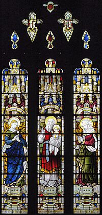 Kingston, All Saints church, south transept west aisle window.jpg