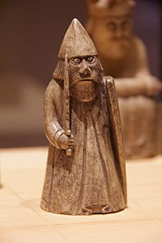 Lewis chessmen, National Museum of Scotland 2