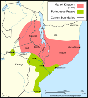 Maravi Kingdom map c. 1650s