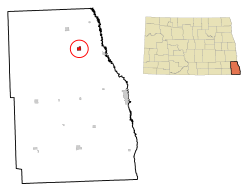 Location of Colfax, North Dakota