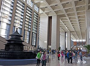 National Museum of China foyer showing Temple of Heaven model