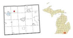 Location within Lenawee County