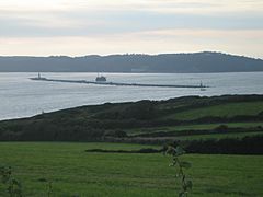 Plymouth breakwater from wembury