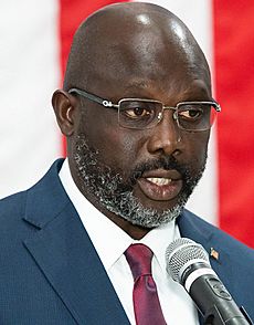 President George Weah in 2019 (cropped)