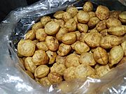 Puri used in Panipuri made from aata