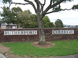 Rutherford College main gate