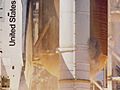 STS-51-L grey smoke on SRB