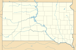 Location of Horse Thief Lake in South Dakota, USA.
