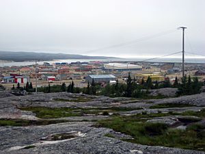 Partial view of the village, as seen from the hills to the east