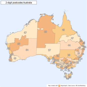 2 digit postcode australia