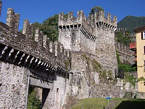 Bellinzona Stadtmauer