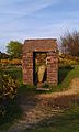 Caratacus Stone in shelter